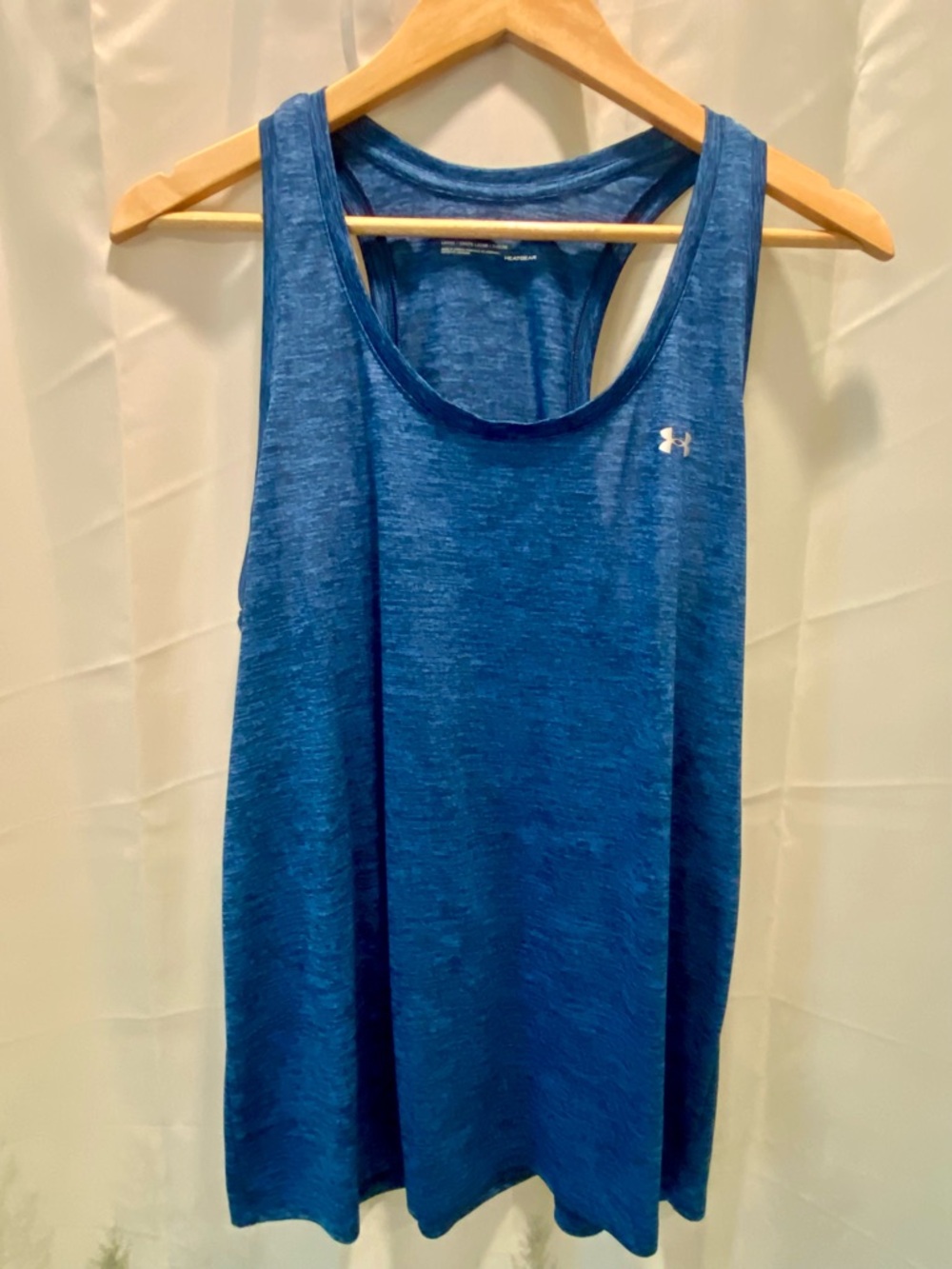 Under Armour Blue Heather Racerback Tank Top